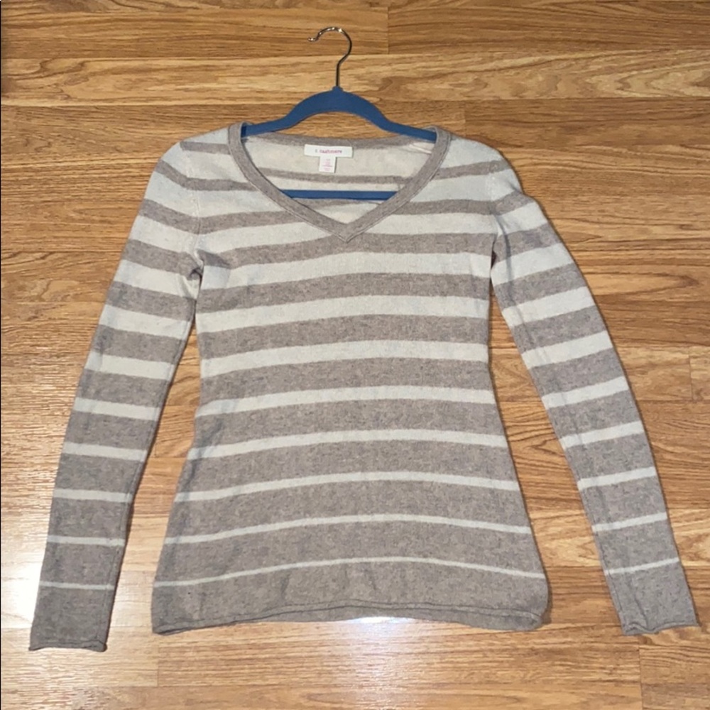 Cashmere (100%) Striped Sweater!